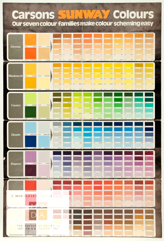 Carsons Sunway Colours: the complete colour card ... hundreds of ...